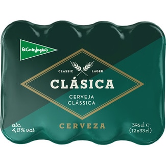 cerveza rubia clásica pack 12 latas 33 cl - El Corte Ingles