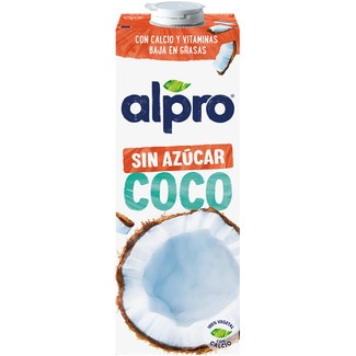 bebida de coco sin azúcar 100% vegetal brik 1 l - Alpro