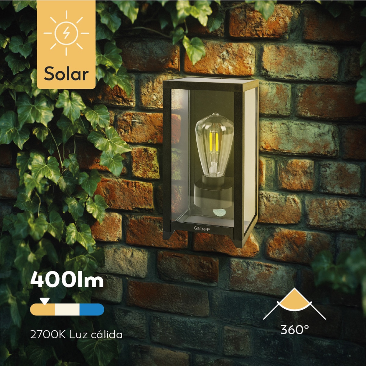 Aplique Solar Bequer 400 Lumen 6