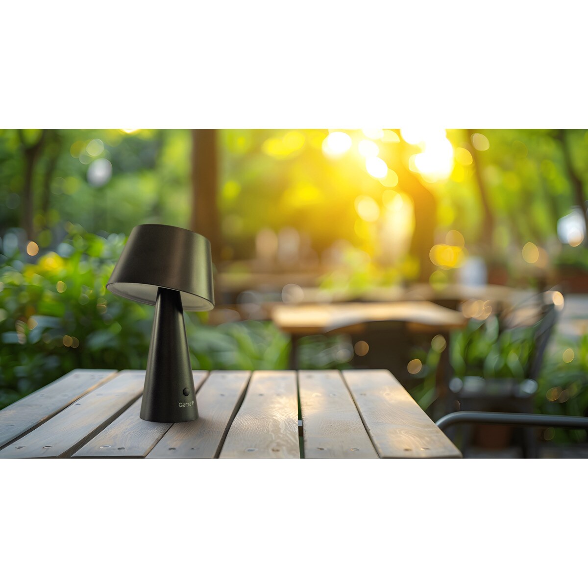 Lampara Mesa Solar Momo 500 Lumen Negro-3