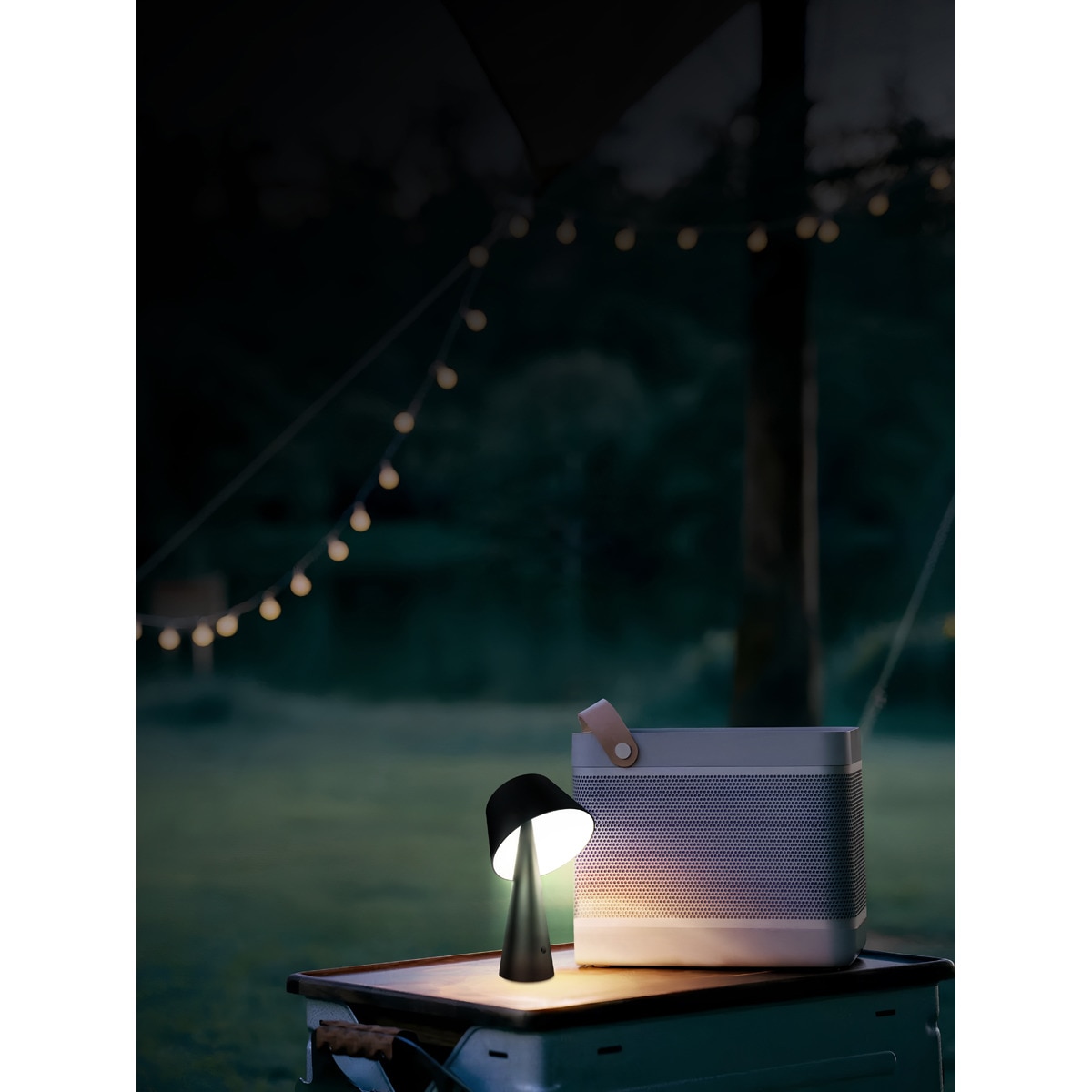 Lampara Mesa Solar Momo 500 Lumen Negro-9