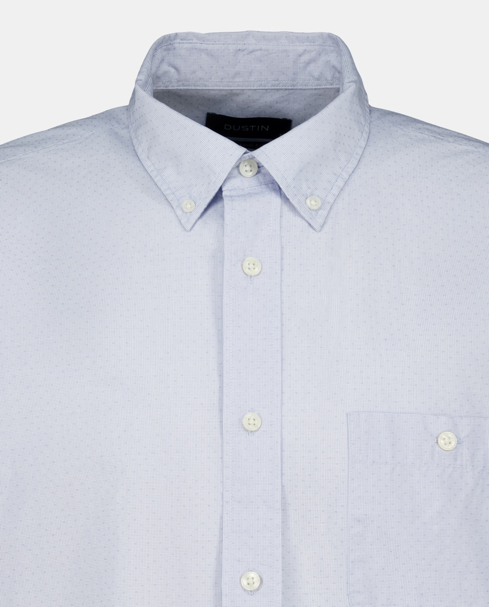 Camisa Fil a Fil com Estampado Branco-5