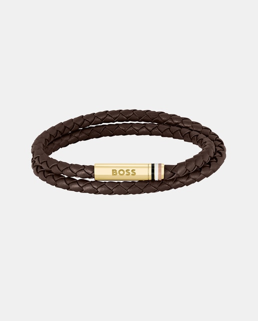 Imagem 0 de Pulseira Homem Pele e Aço ARES