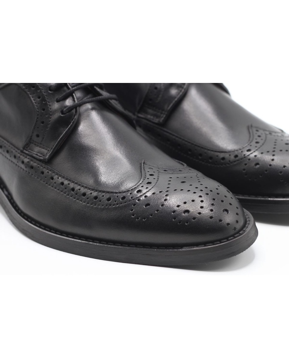 Sapato Cordões Cor Preto Preto-4