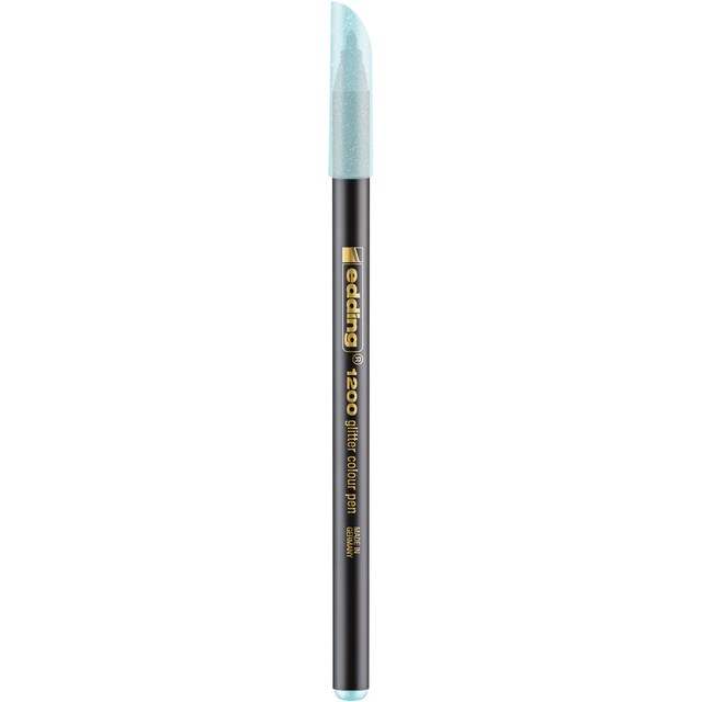 Imagen 0 de Rotulador 1200 glitter color pen, colores brillantes con efecto glitter Edding azul pastel