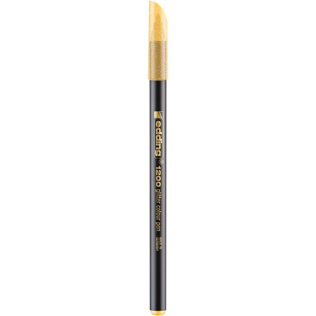 Imagen 0 de Rotulador 1200 glitter color pen, colores brillantes con efecto glitter Edding amarillo ocre