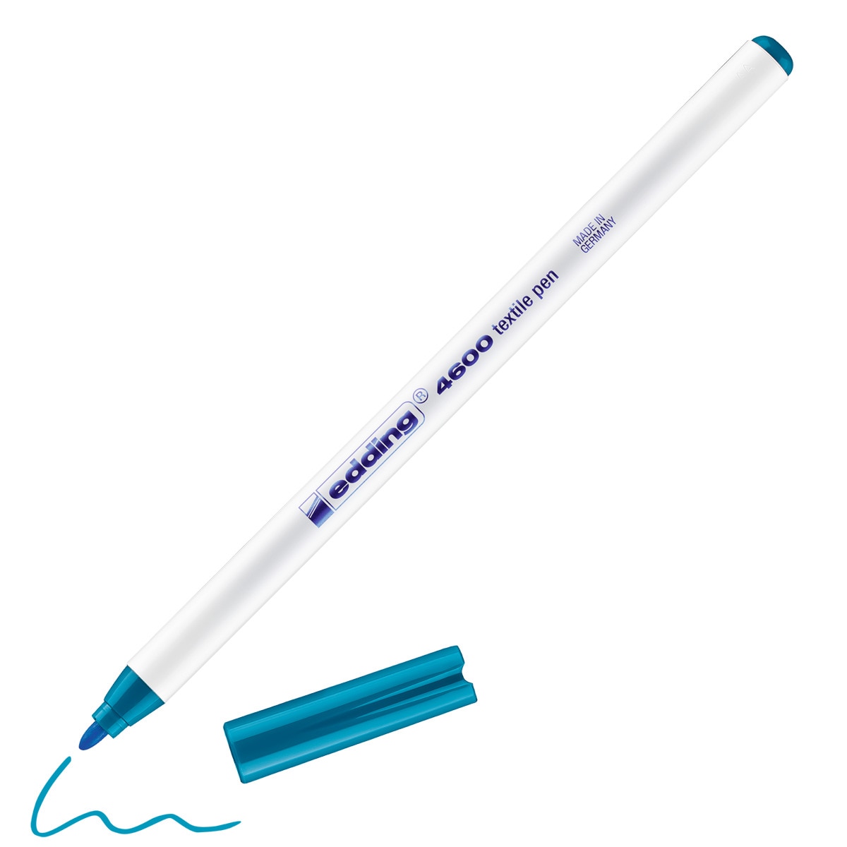Rotulador para textil con punta redonda Edding Azul-2