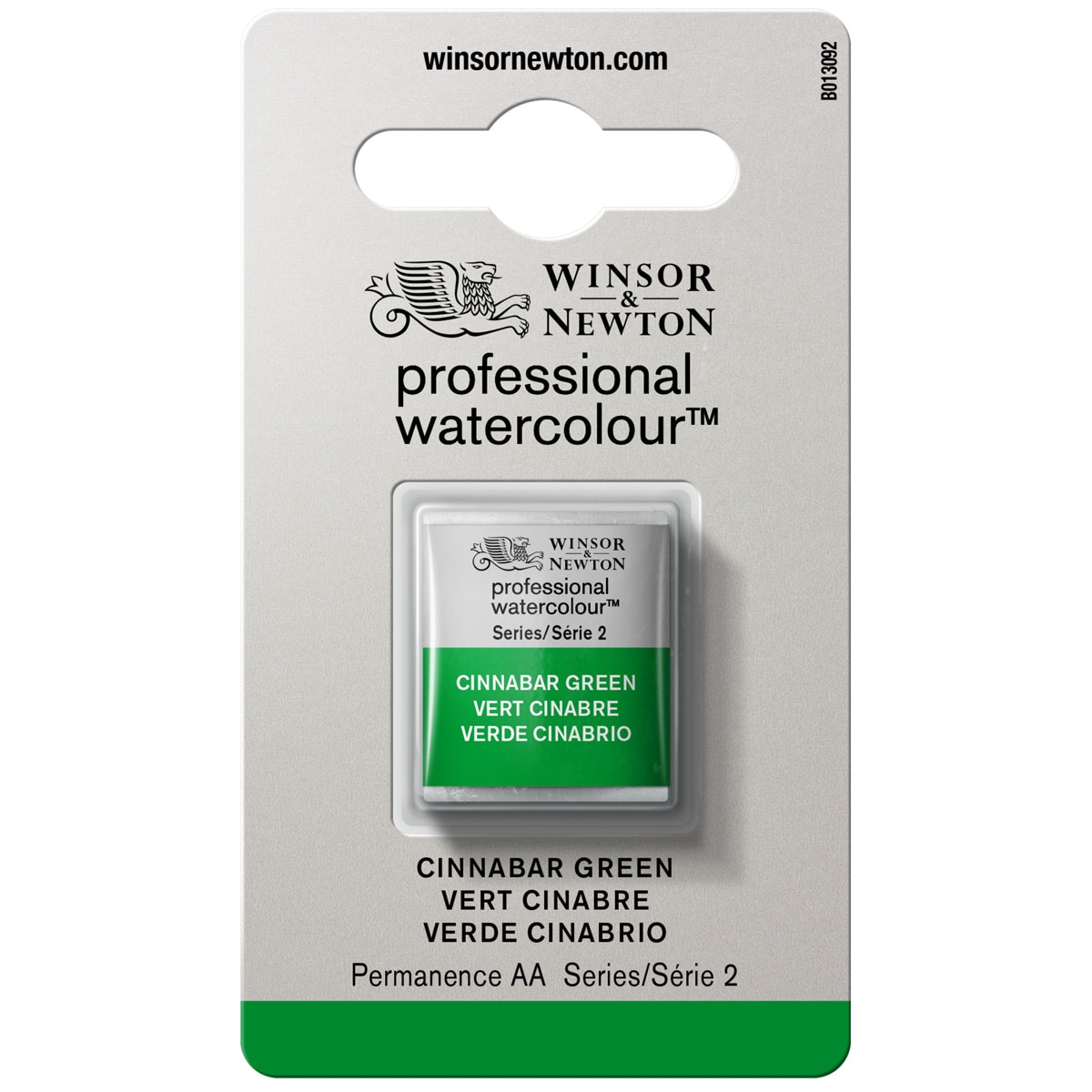 Imagem 0 de Meia pastilha de aguarela professional Winsor&Newton Verde Cinábrio