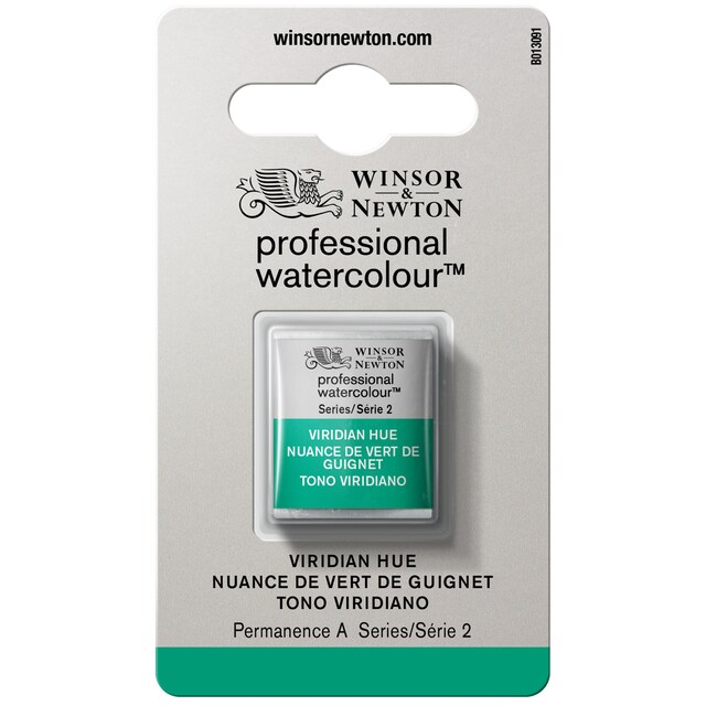 Imagen 0 de Media pastilla acuarela  profesional Winsor&Newton tono viridiano