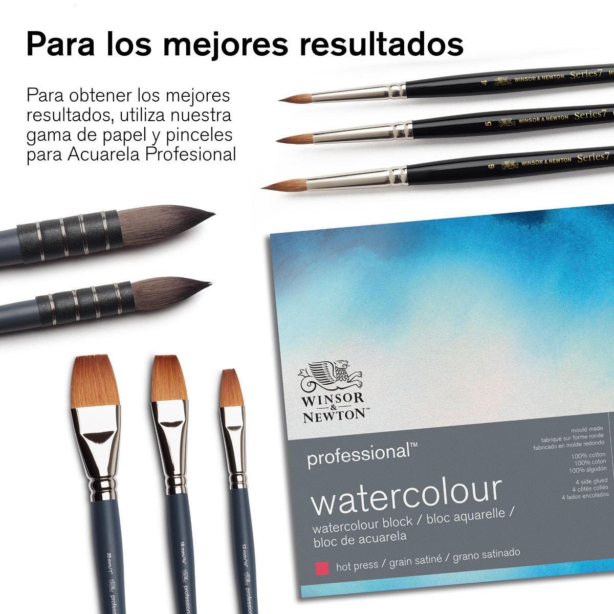 Media pastilla acuarela  profesional Winsor&Newton Gris Mineral 10