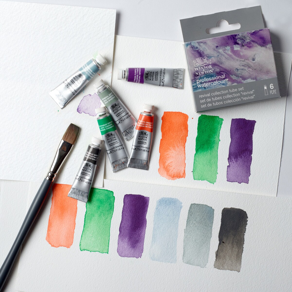 Set de 6 tubos de aguarela profissional Winsor&Newton 5