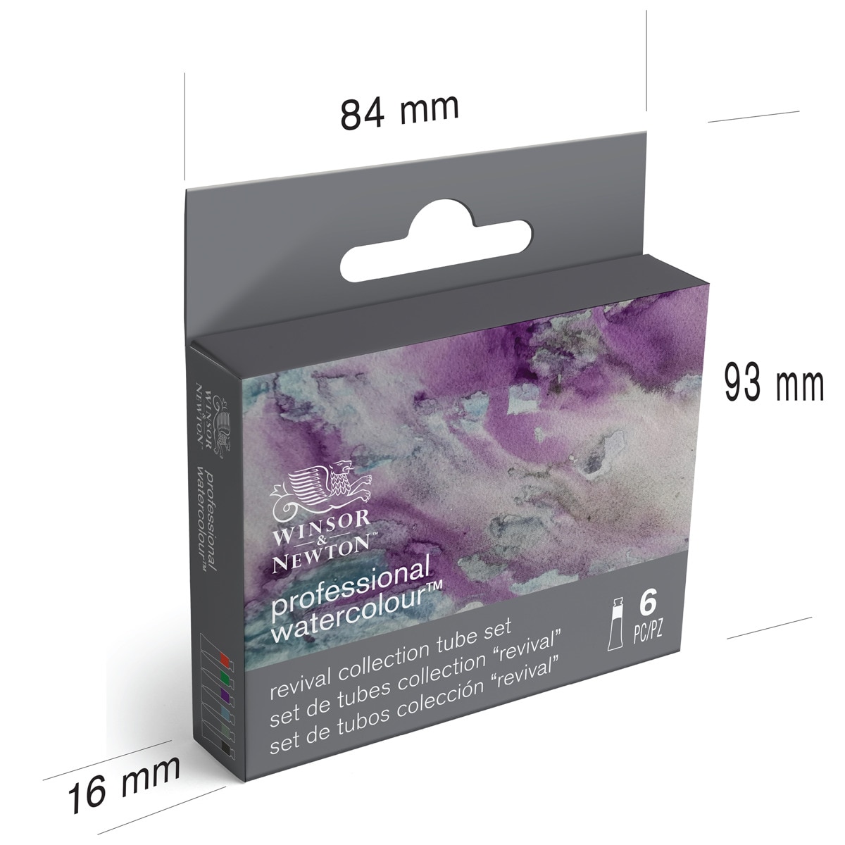 Set de 6 tubos de aguarela profissional Winsor&Newton 4