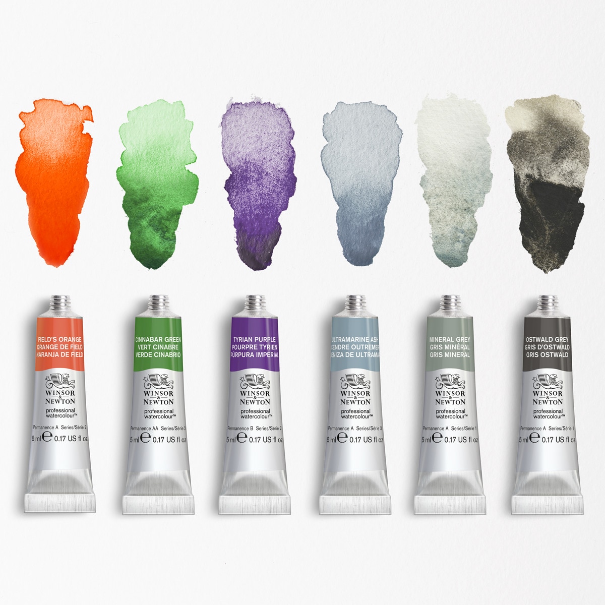 Set de 6 tubos de aguarela profissional Winsor&Newton 2