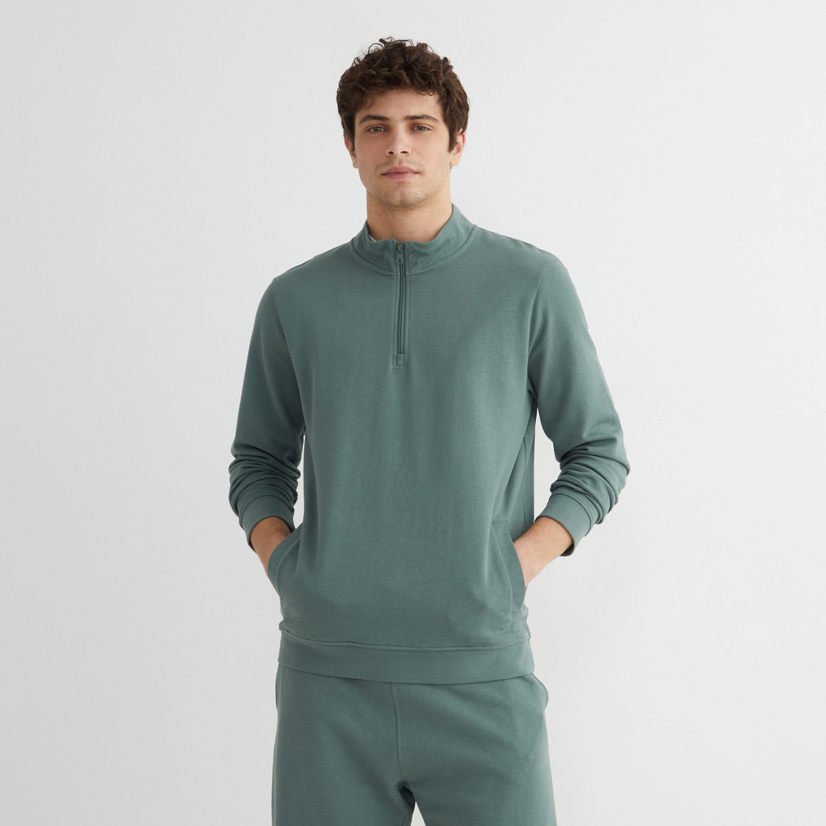 Imagen 0 de Sudadera media cremallera hombre