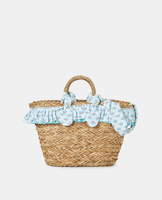 Imagem 0 de Cesto Assimétrico com Estampado Floral
