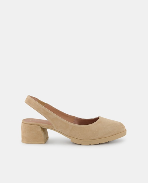 Imagen 0 de Zapatos de tacón destalonados de mujer con plataforma