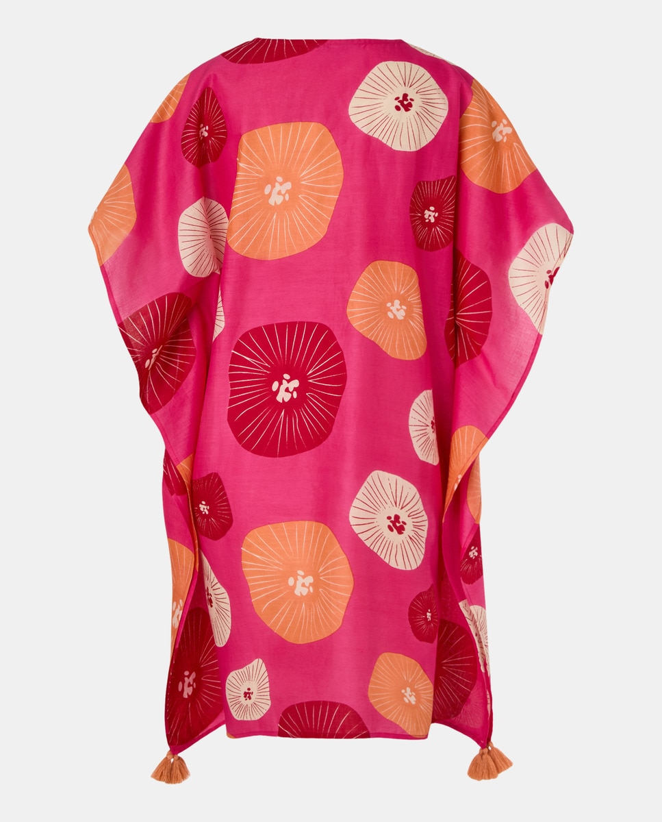 Kaftan de Praia 240 Fúcsia-3