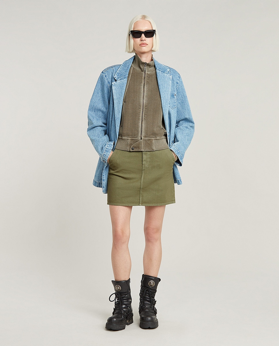 Casaco Overdyed Slim Track Sweater Verde-7