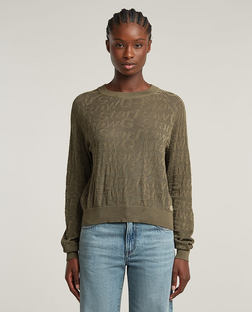 Imagem 0 de Camisola de Malha Pointelle Lightweight Knitted