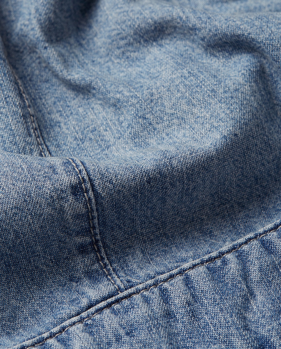 Vestido Seam Detail Polo Azul-5