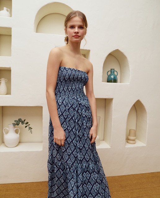 Imagem 0 de Vestido de Sarja com Decote Caicai