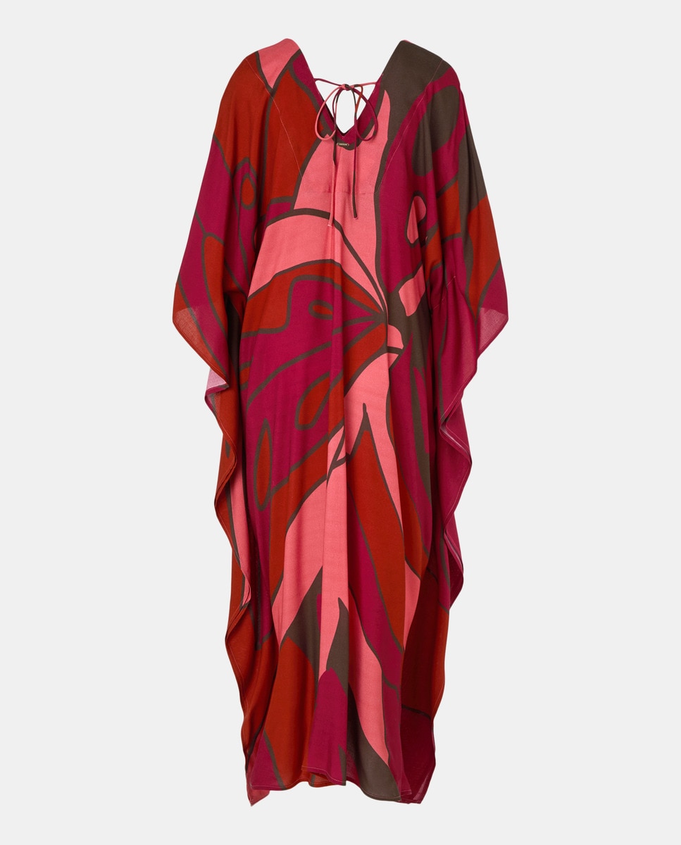 Kaftan com estampado floral 200 Rosa-2