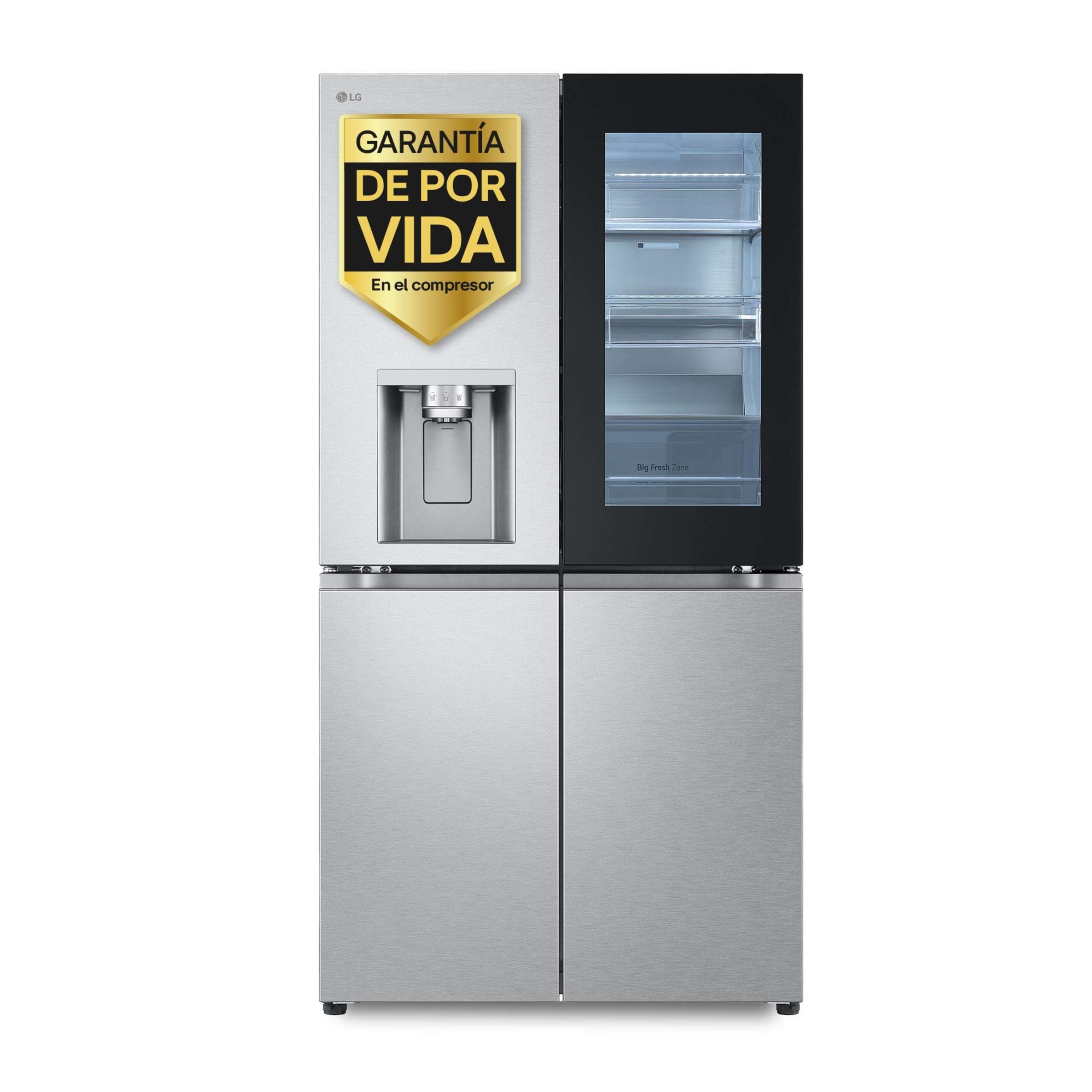 Frigorifico americano LG  Total No Frost, InstaView, Con dispensador  - GMG960MBEE (Reacondicionado Grado B) Inox-1