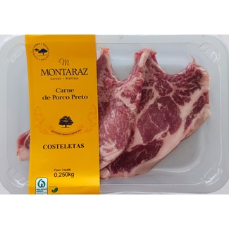 Costeletas do Lombo de Porco Preto embalagem 250 g - Montaraz