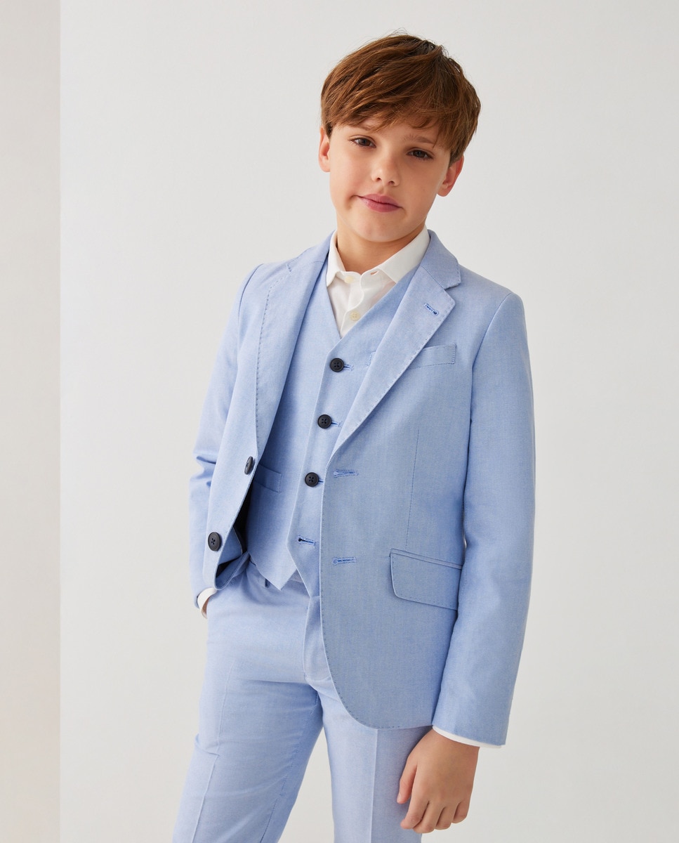 Blazer de menino 410 Azul Claro-2