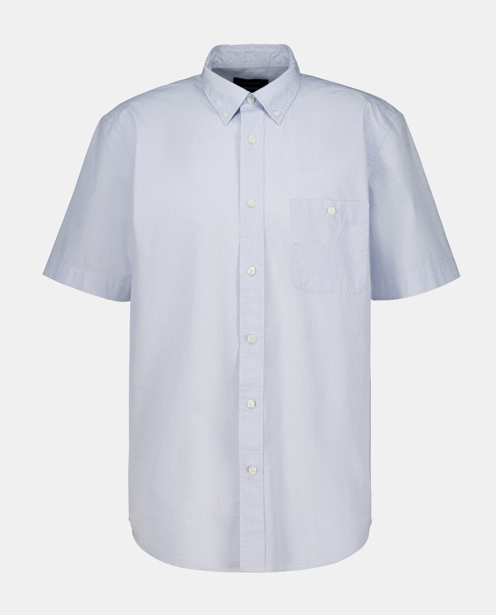 Camisa Fil a Fil com Estampado Branco-4