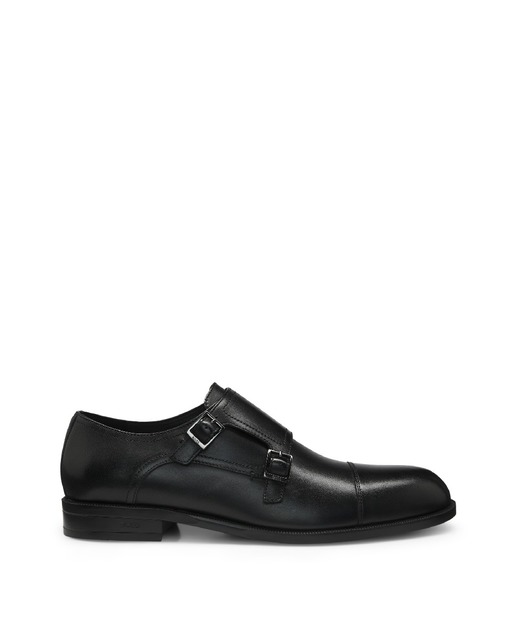 Imagem 0 de Sapatos de Fivela Dupla em Pele