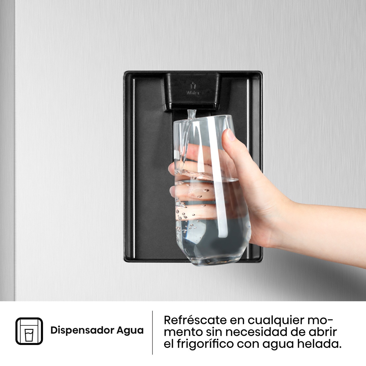 Frigorífico americano Hisense con Dispensador de agua - RS677N4WCD Inox-7