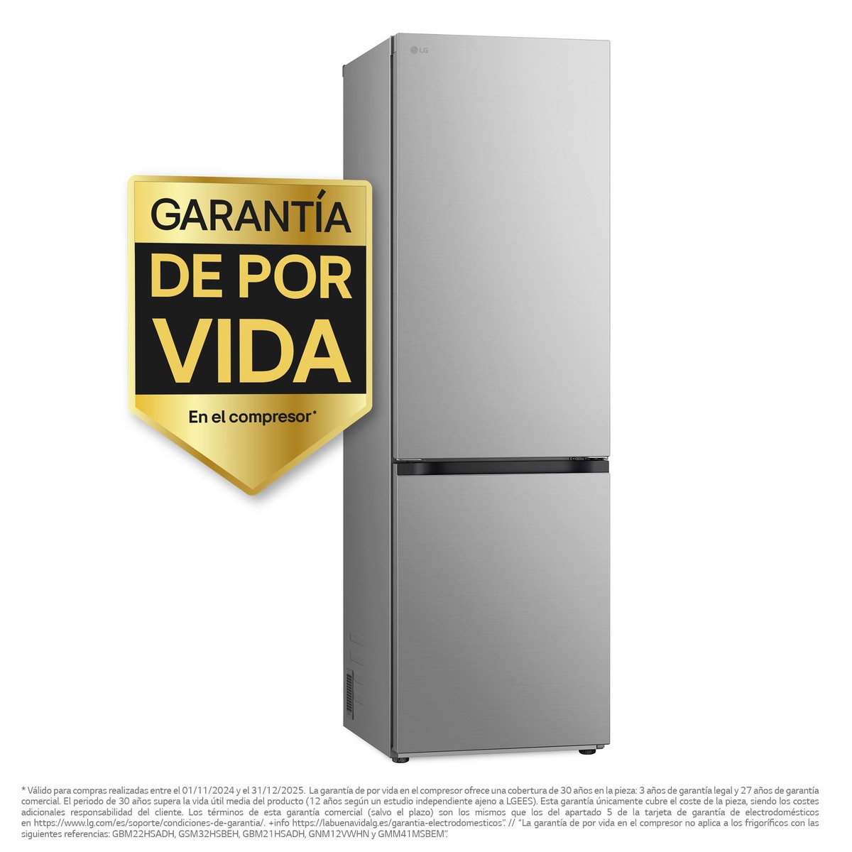 Frigorífico Combinado LG GBV7180CPY Total No Frost, Door Cooling+ e de 186 cm - Inox Inox anti marcas-4