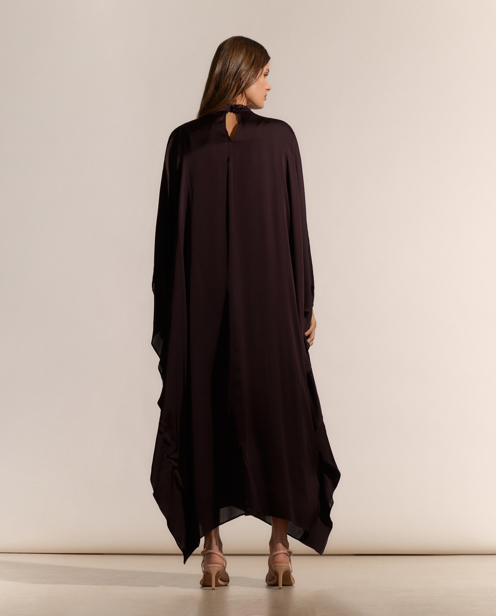 Vestido midi fluido 291 Beringela-6
