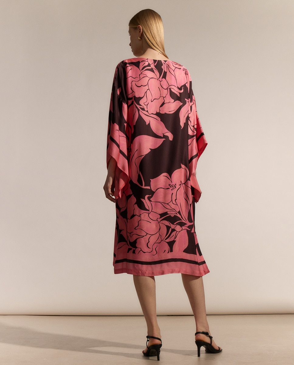 Vestido tipo túnica estampado Rosa-6