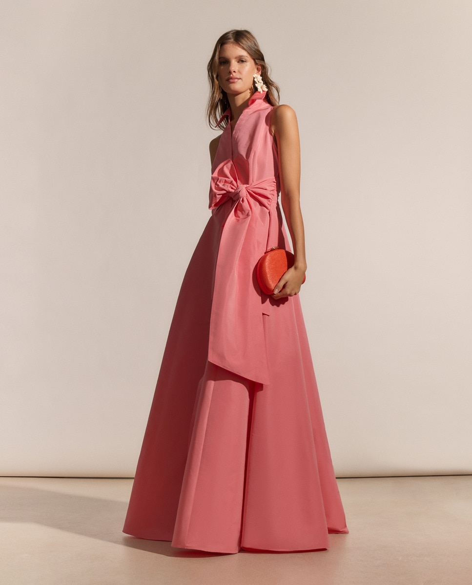 Vestido Comprido Tipo Camiseiro 630 Coral-3