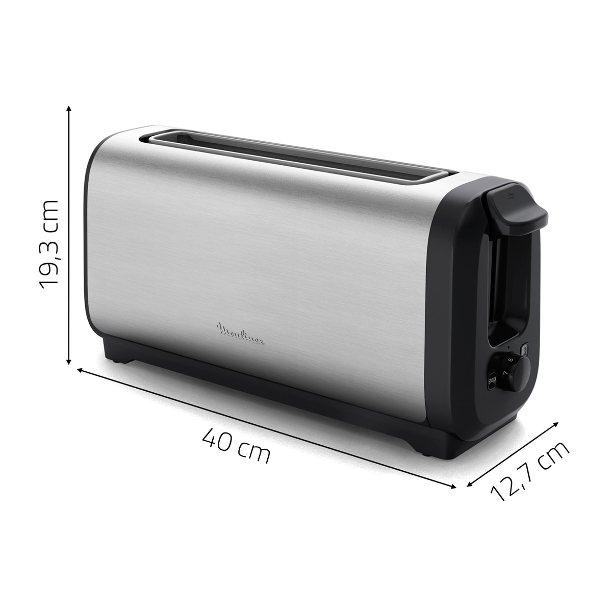 Tostador Moulinex Subito LT5S0D con ranura larga Inox-3