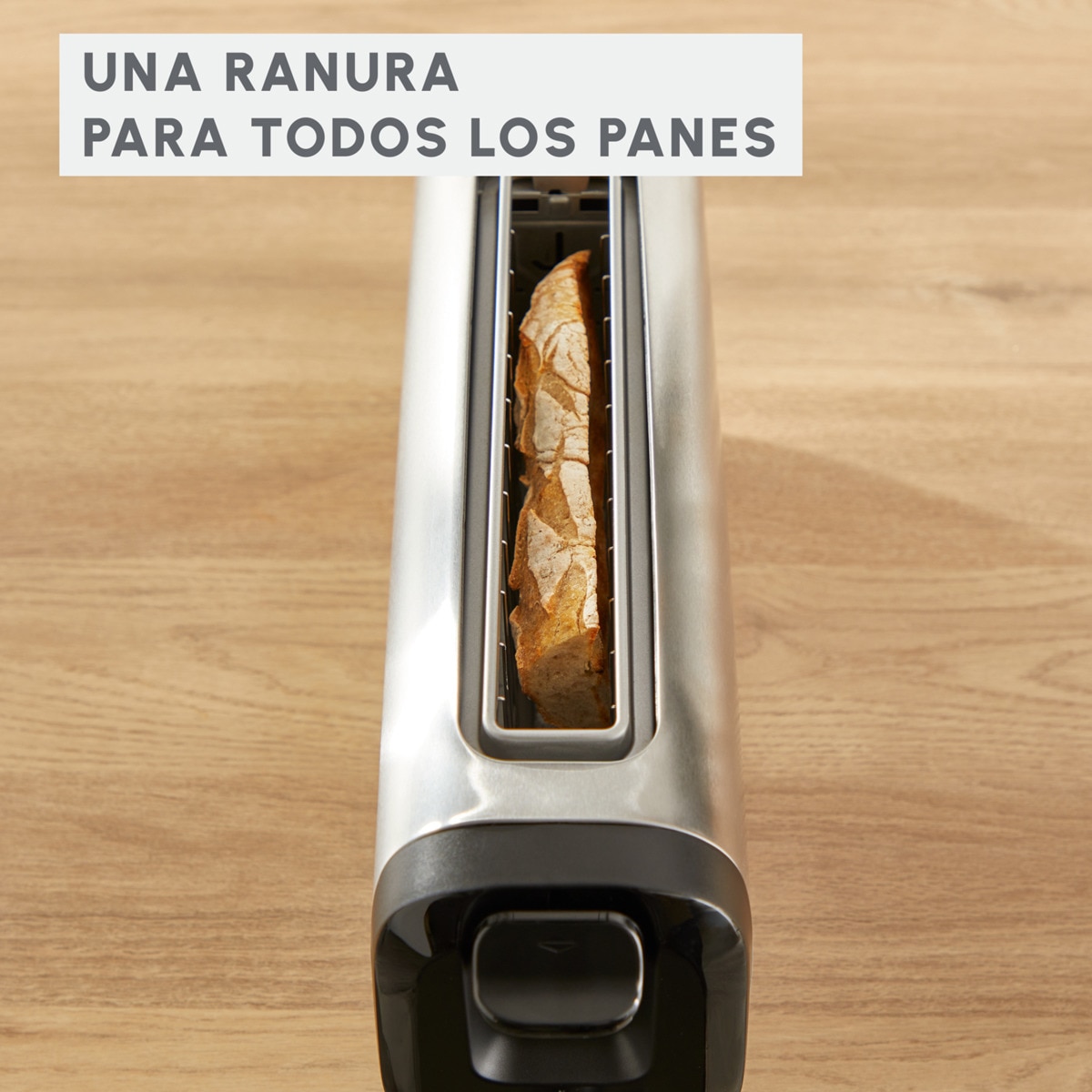 Tostador Moulinex Subito LT5S0D con ranura larga Inox-6