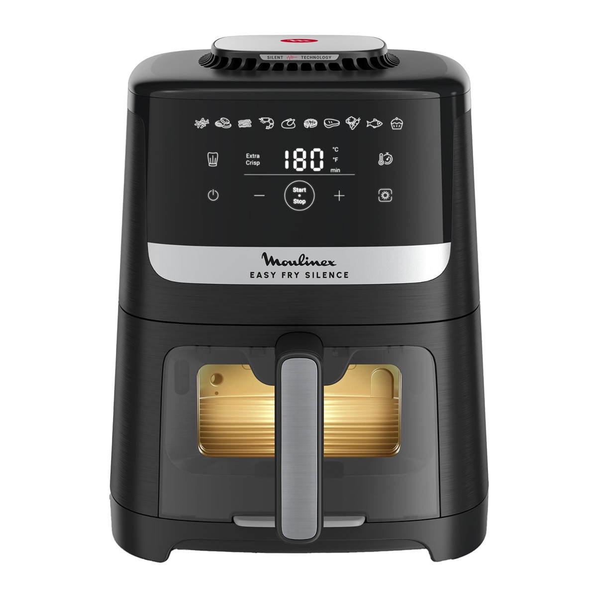 Imagen 0 de Freidora de Aire Moulinex Easy Fry Silence EZ556, Ventana de Visualización, 5L