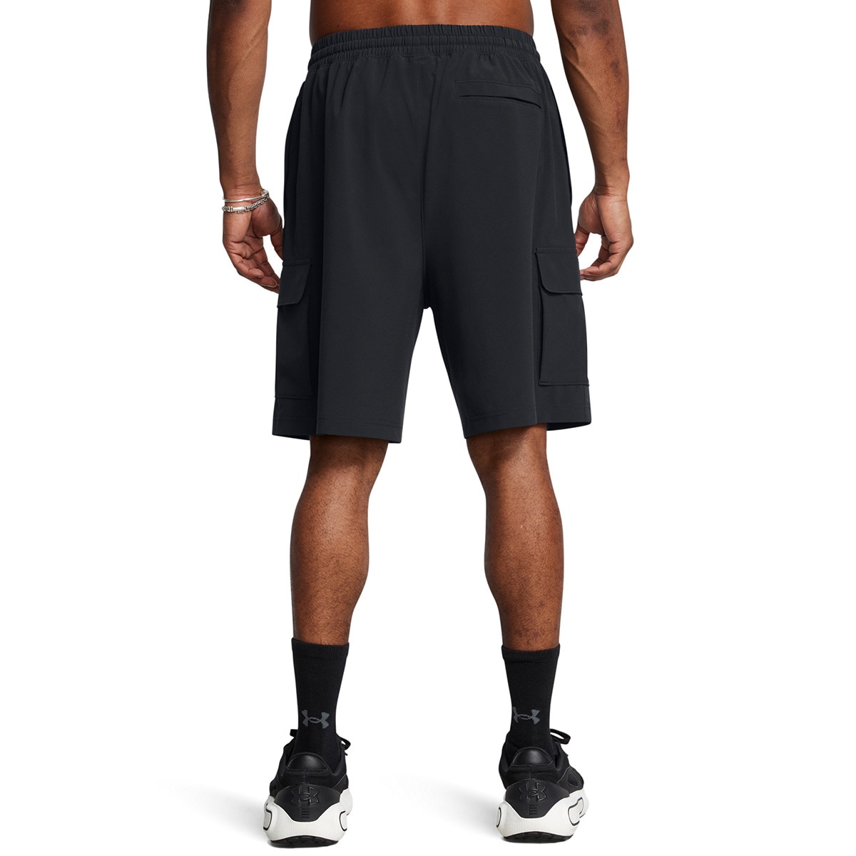 Calções Casual de Homem Ua Vibe Woven Cargo Short-Blk Preto-2