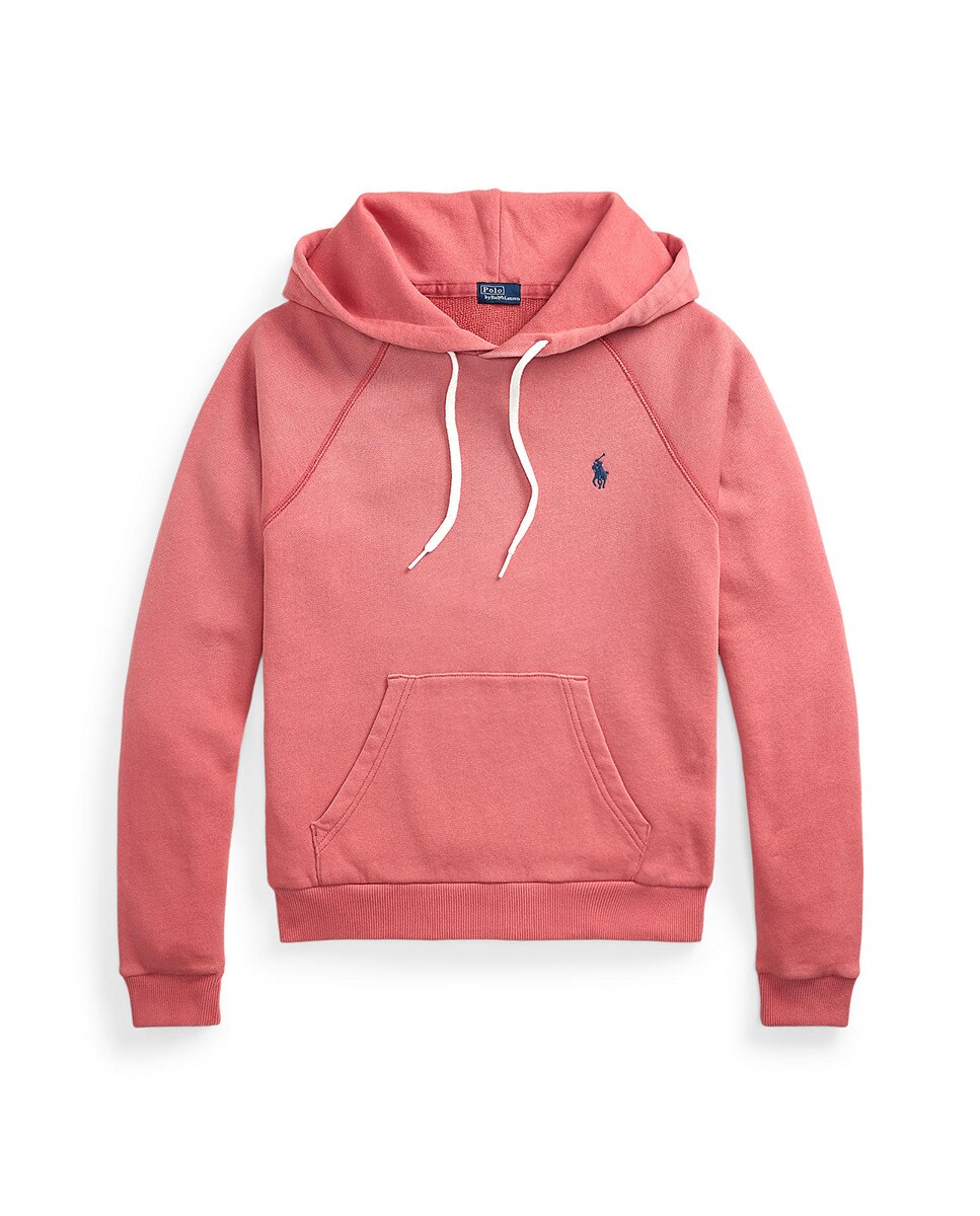 Sweatshirt de Felpa Shrunken Fit com Capuz Vermelho-4