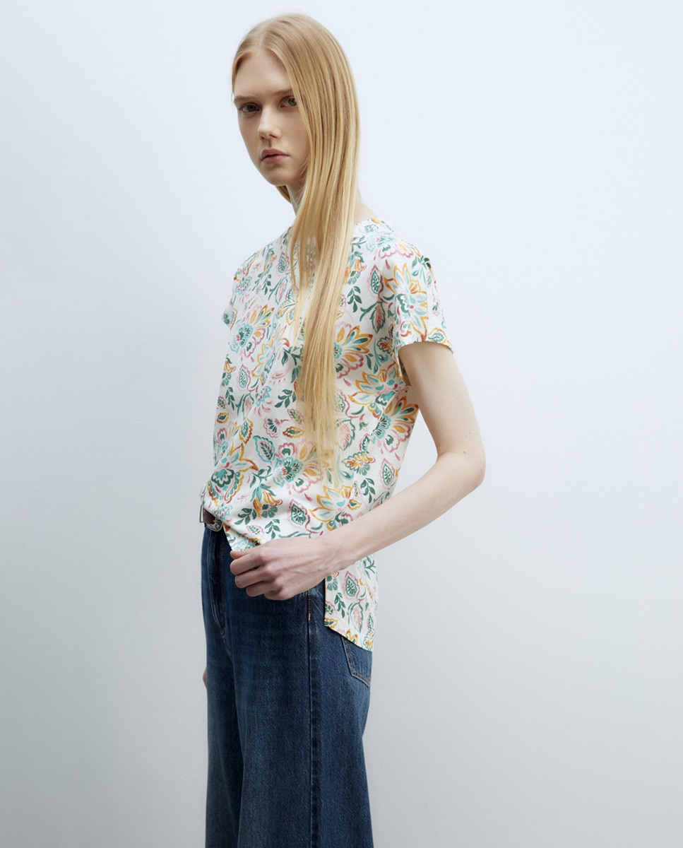 T-shirt estampada Verde-4