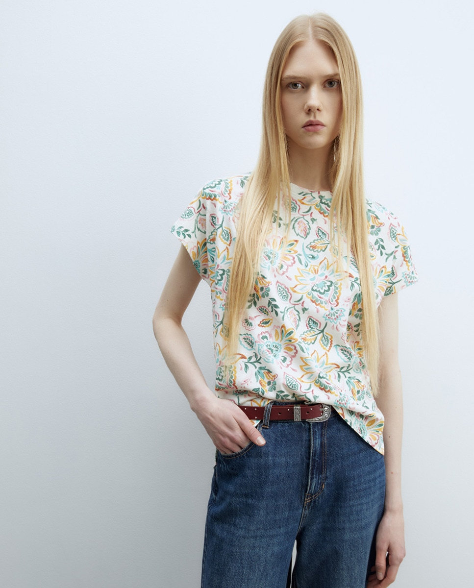 T-shirt estampada Verde-1
