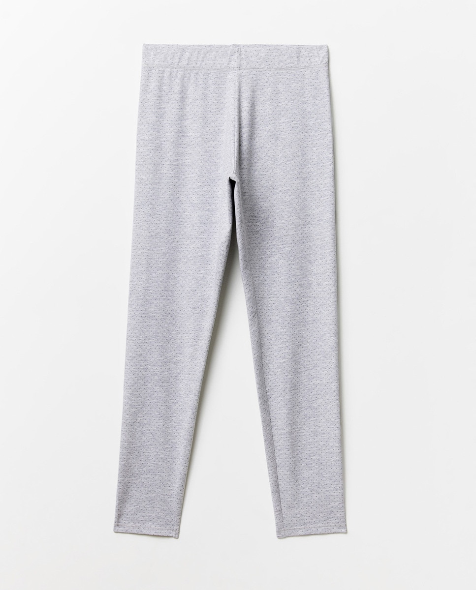 Pijama com Texto Cinzento-claro-7