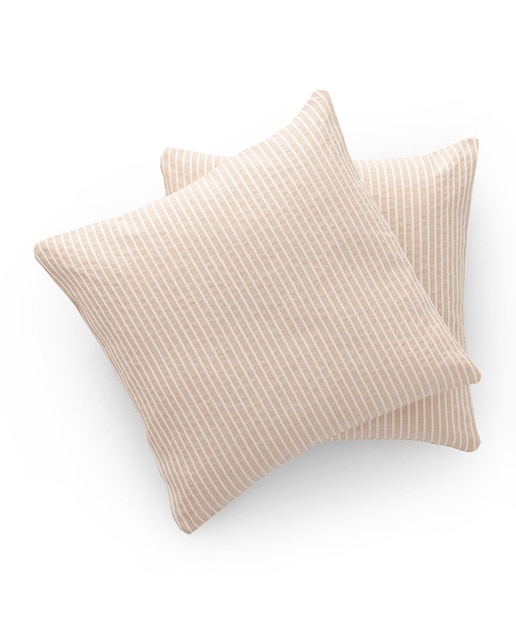 Imagen 0 de Pack 2 fundas de cojín relieve beige