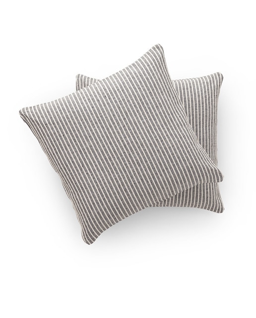 Imagen 0 de Pack 2 fundas de cojín relieve negro