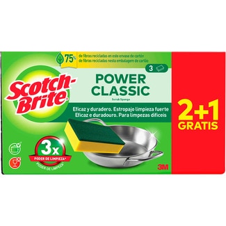 Esfregão Esponja Power Classic embalagem 2 unidades - Scotch-brite