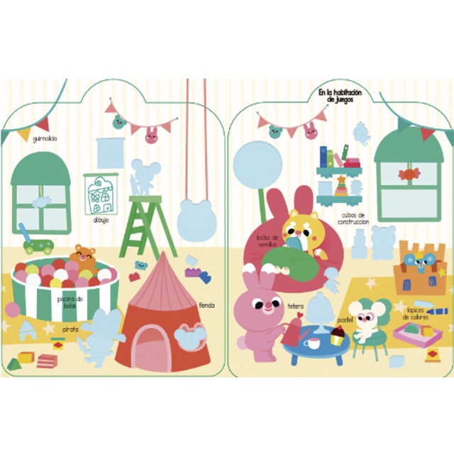 Mi mundo para colorear con adhesivos. La casa de muñecas (Capa mole) 3