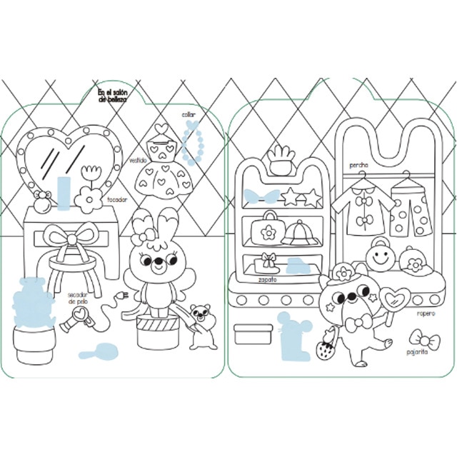Mi mundo para colorear con adhesivos. La casa de muñecas (Capa mole) 2