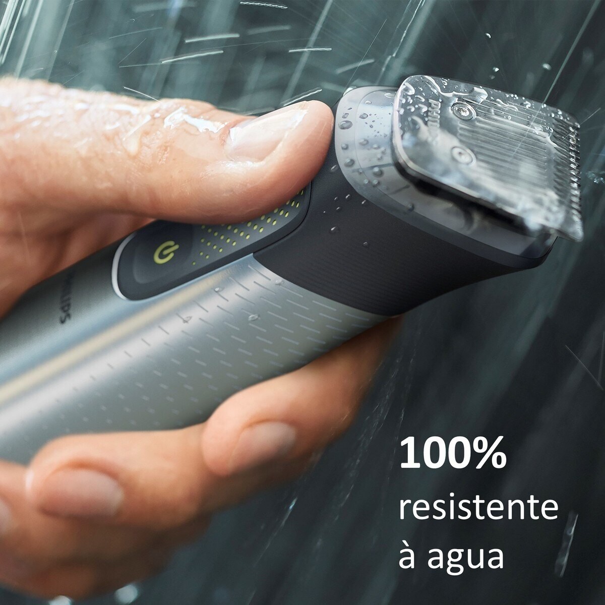Aparador Multifunções Philips Série9000 MG9553/15 Barba, Corpo e Cabelo Tudo em 1, Uso em Seco e Húmido e Autonomia 120 min Aparador e 30 min OneBlade Preto-7